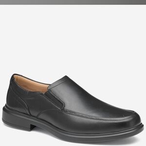 Johnston & Murphy Modern Slip-On Leather Loafers - Black -‎ Men's Size 12
